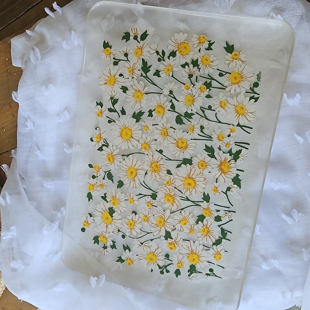 HJ Stotter daisy vintage tray